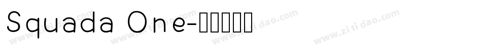 Squada One字体转换